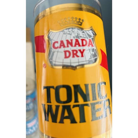 New Canada Dry Club Soda Tonic Water 7” Glass Tumblers Vintage NIB New Old Stock - Picture 12 of 14